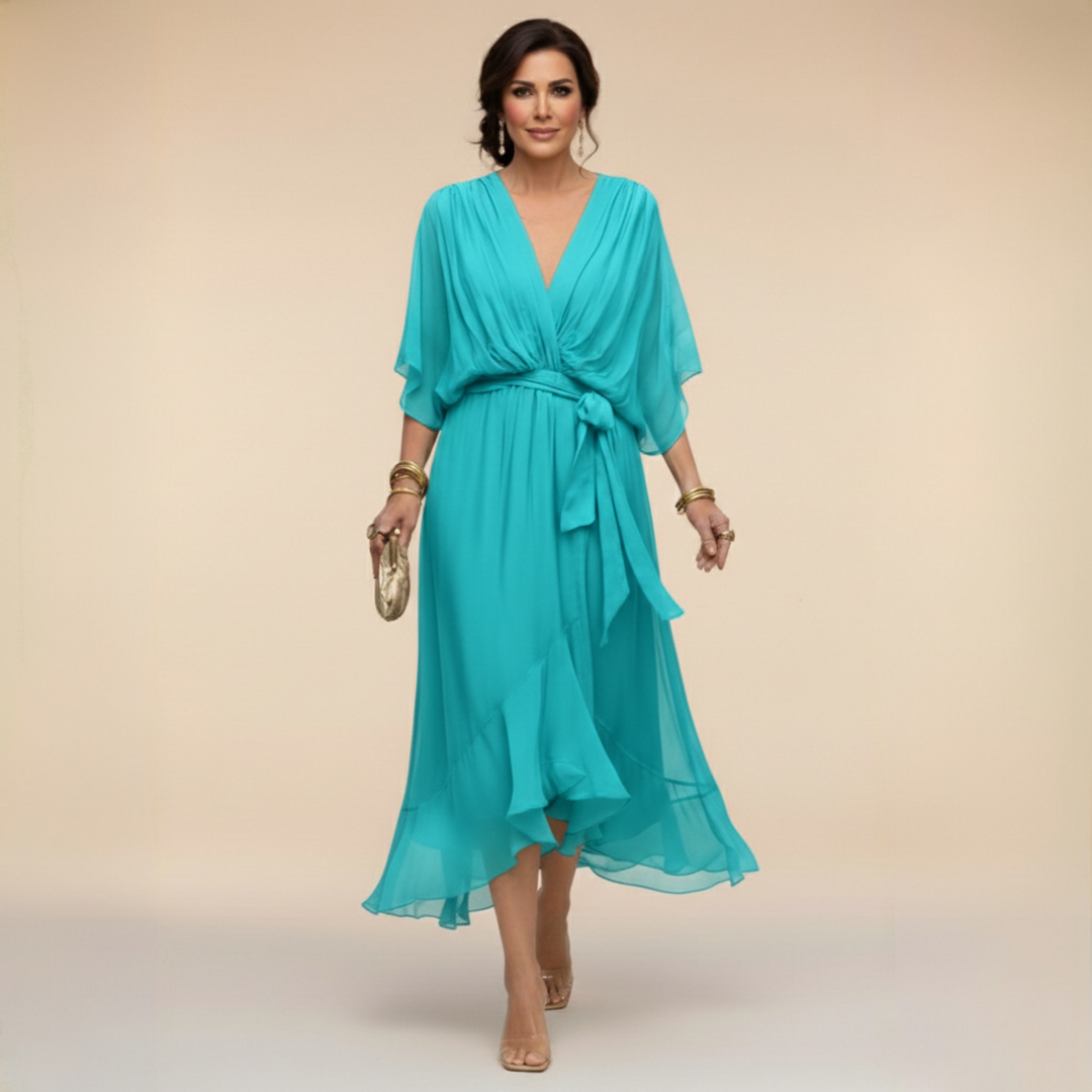 Monica - Chiffon V-neck dress