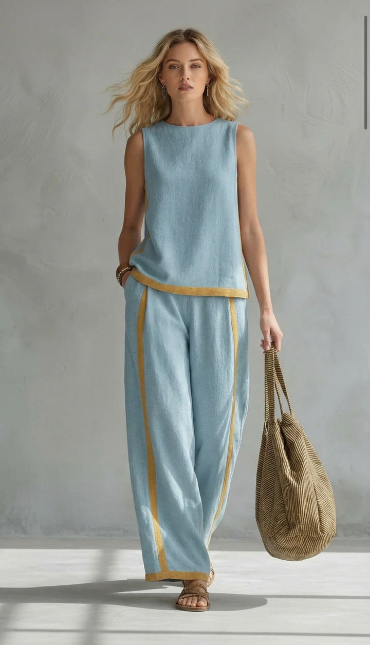 Leila | Elegant Cotton & Linen Set