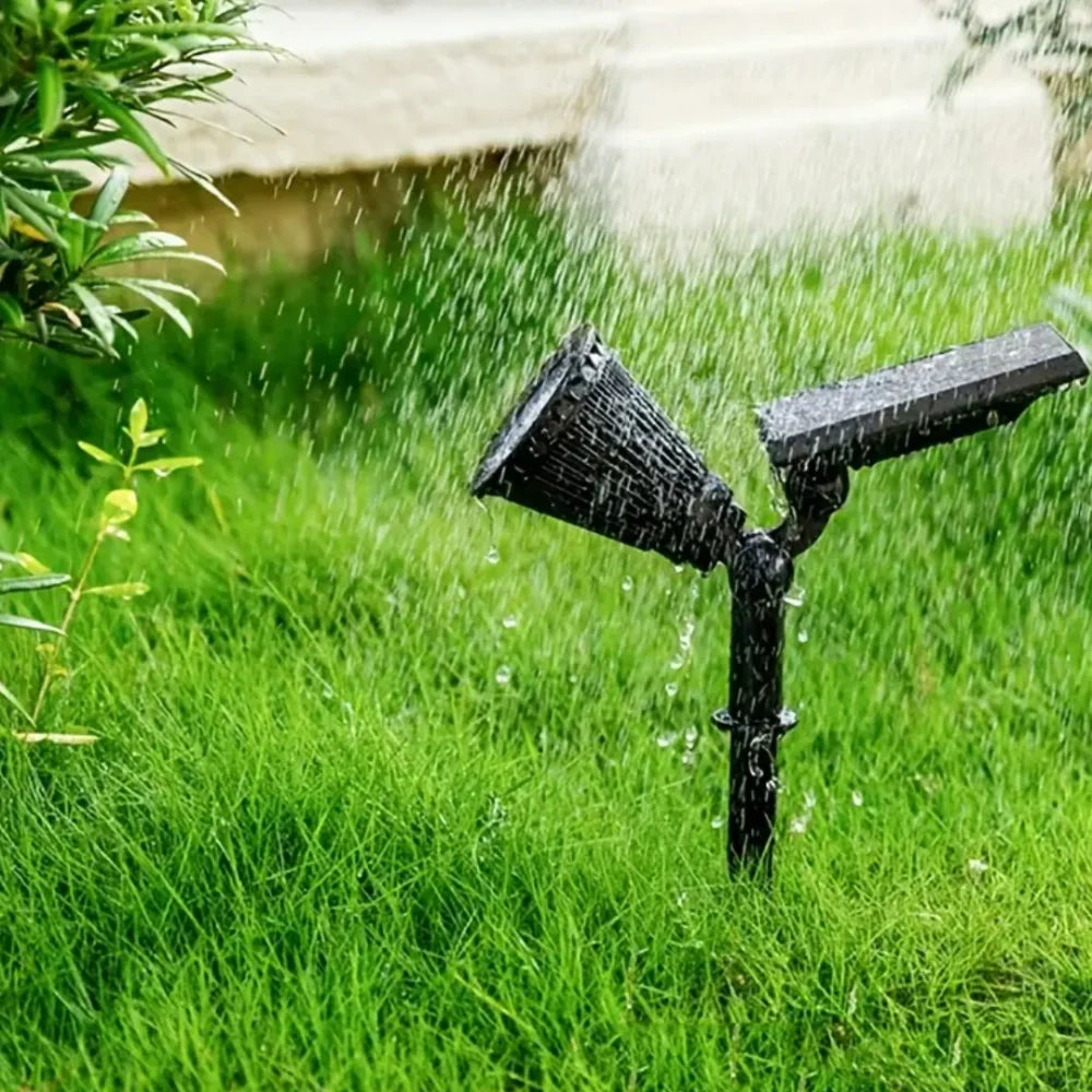 Solar energy garden spotlight