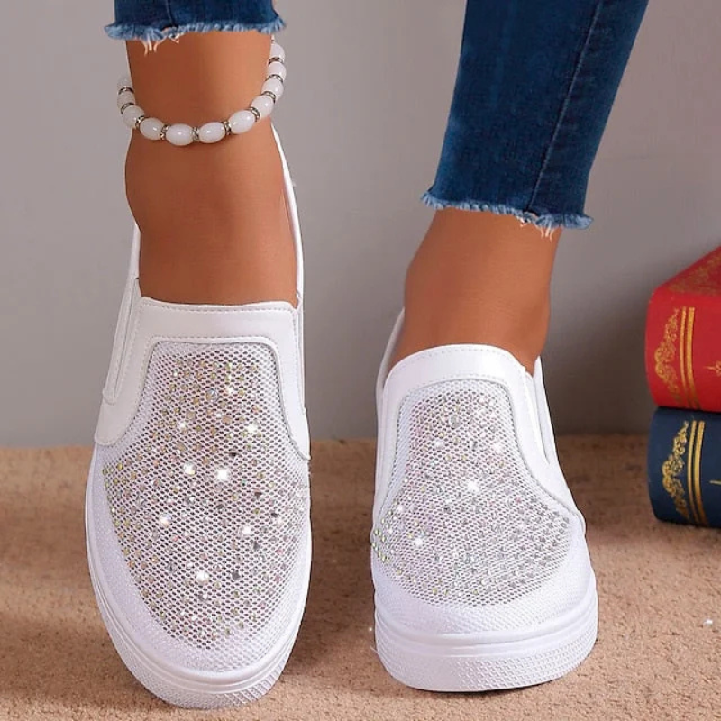 Nadja™ | Modieuze Kristallen Sneakers voor Dames