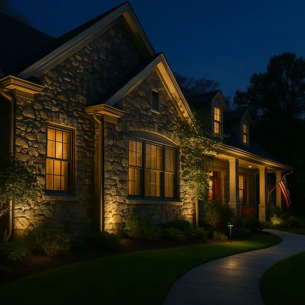 Solar energy garden spotlight