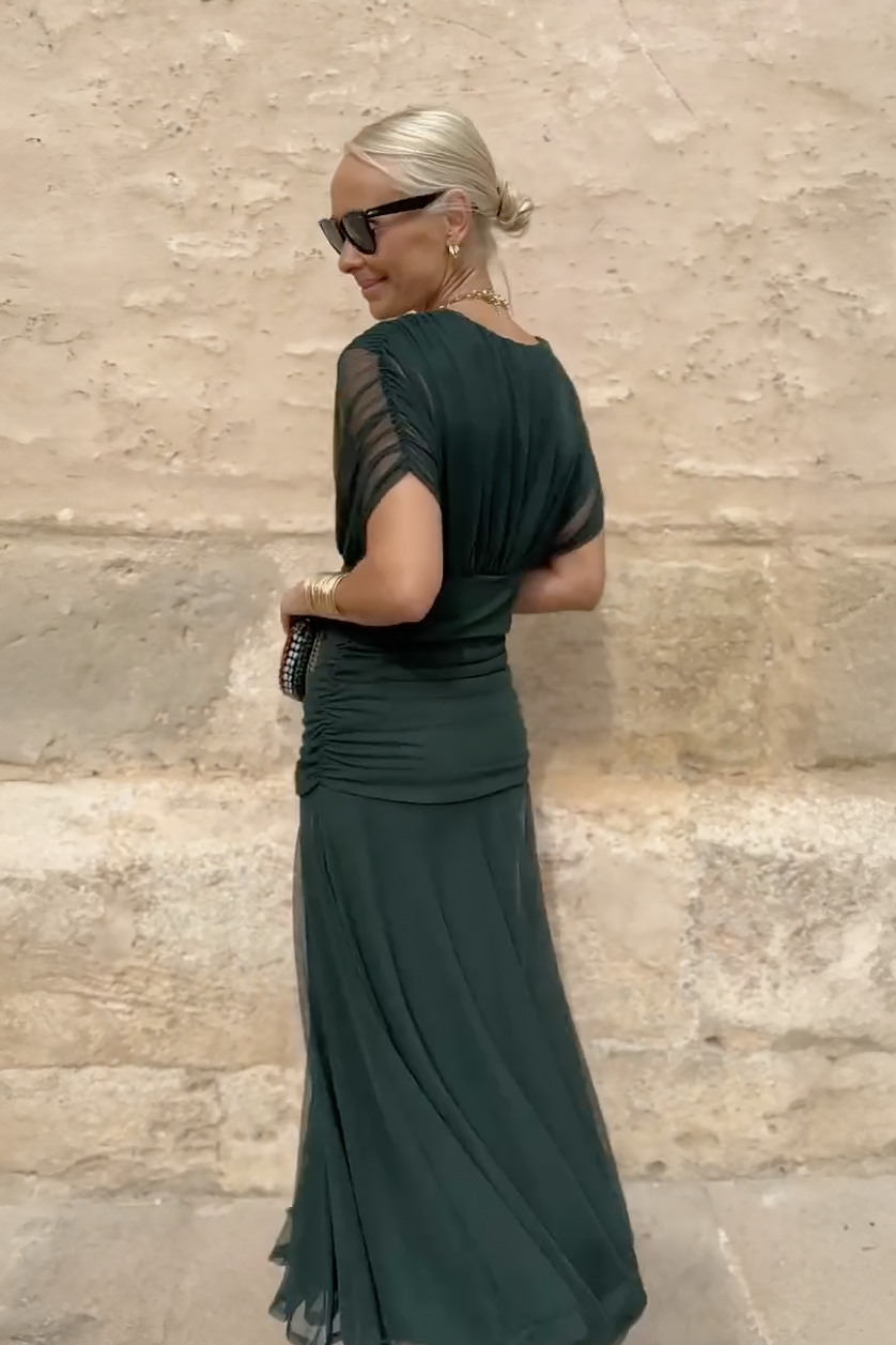 Louise | Elegant V-Neck Party Maxi Dress