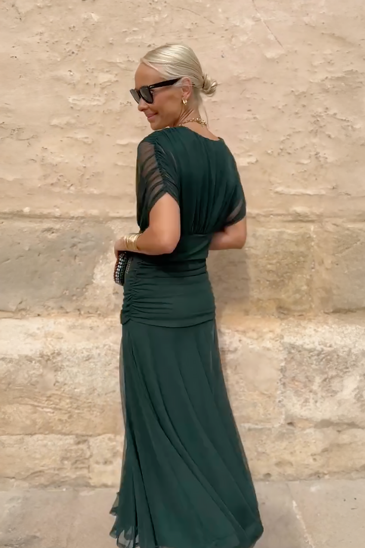 Louise | Elegant V-Neck Party Maxi Dress