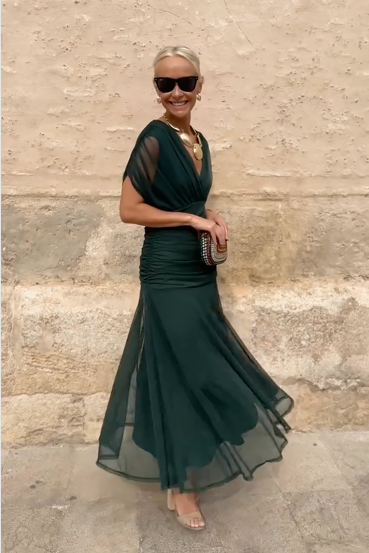Louise | Elegant V-Neck Party Maxi Dress