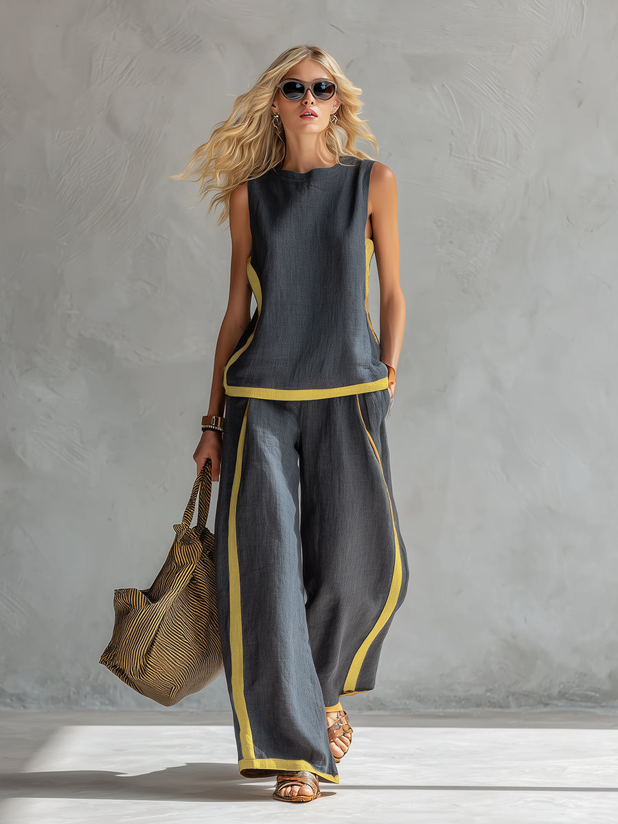 Leila | Elegant Cotton & Linen Set