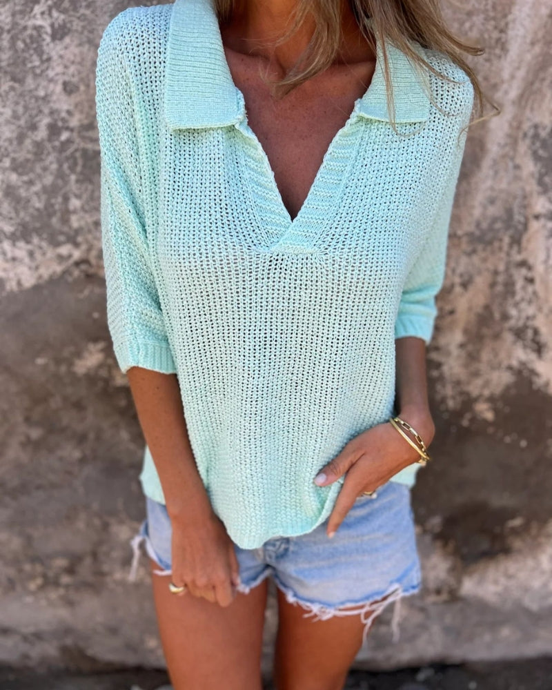 GARIELE - Bohemian Knitted Top