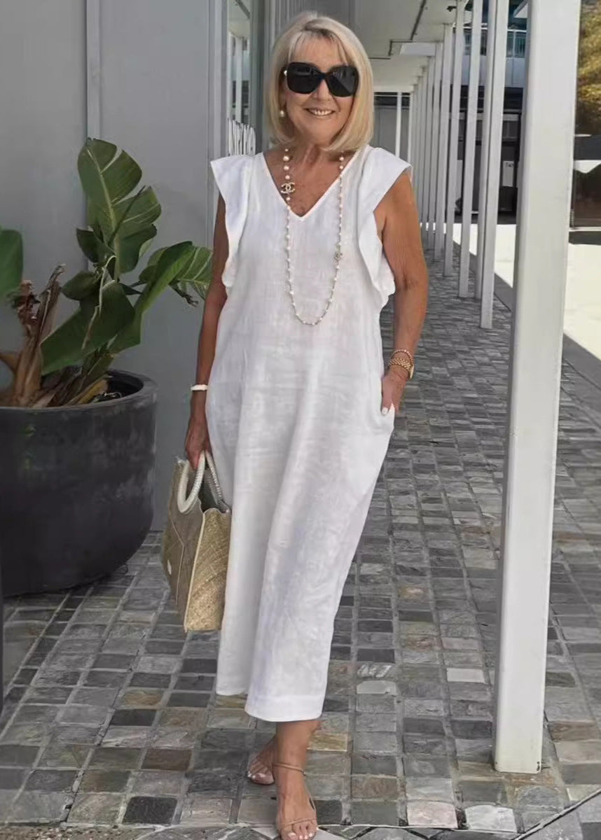 Nora – Sleeveless Dress with V-Neck
