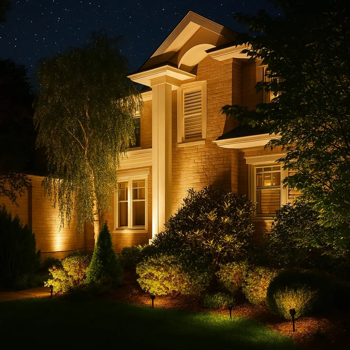 Solar energy garden spotlight