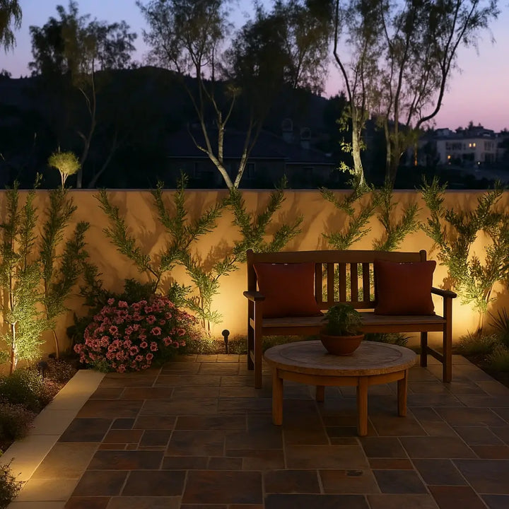 Solar energy garden spotlight
