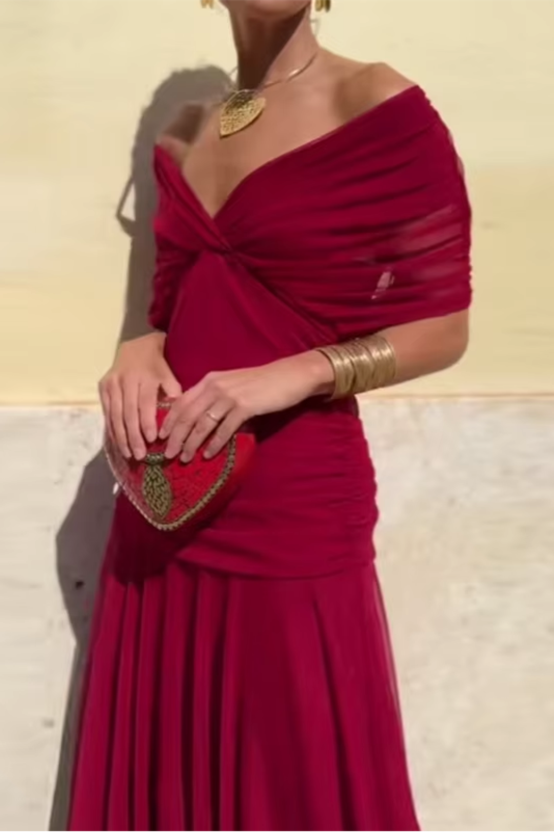 Louise | Elegant V-Neck Party Maxi Dress