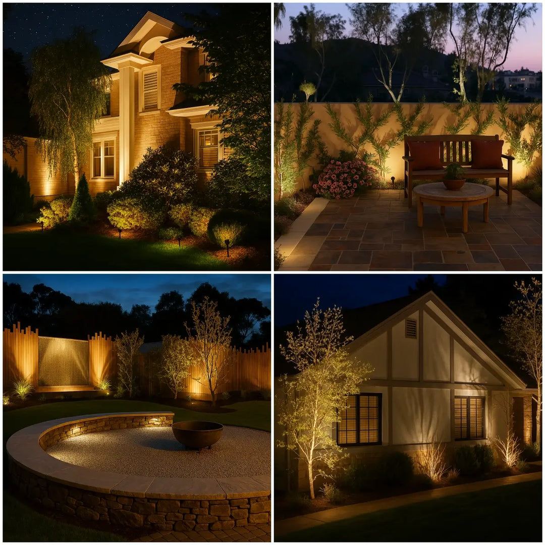 Solar energy garden spotlight