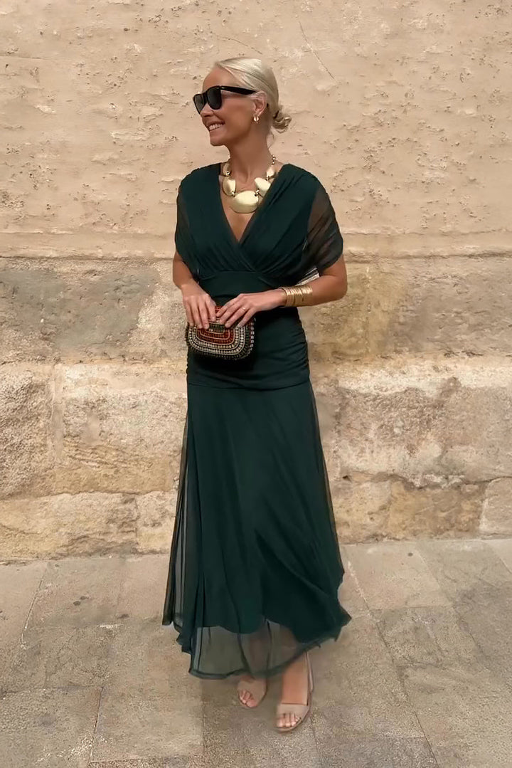 Louise | Elegant V-Neck Party Maxi Dress