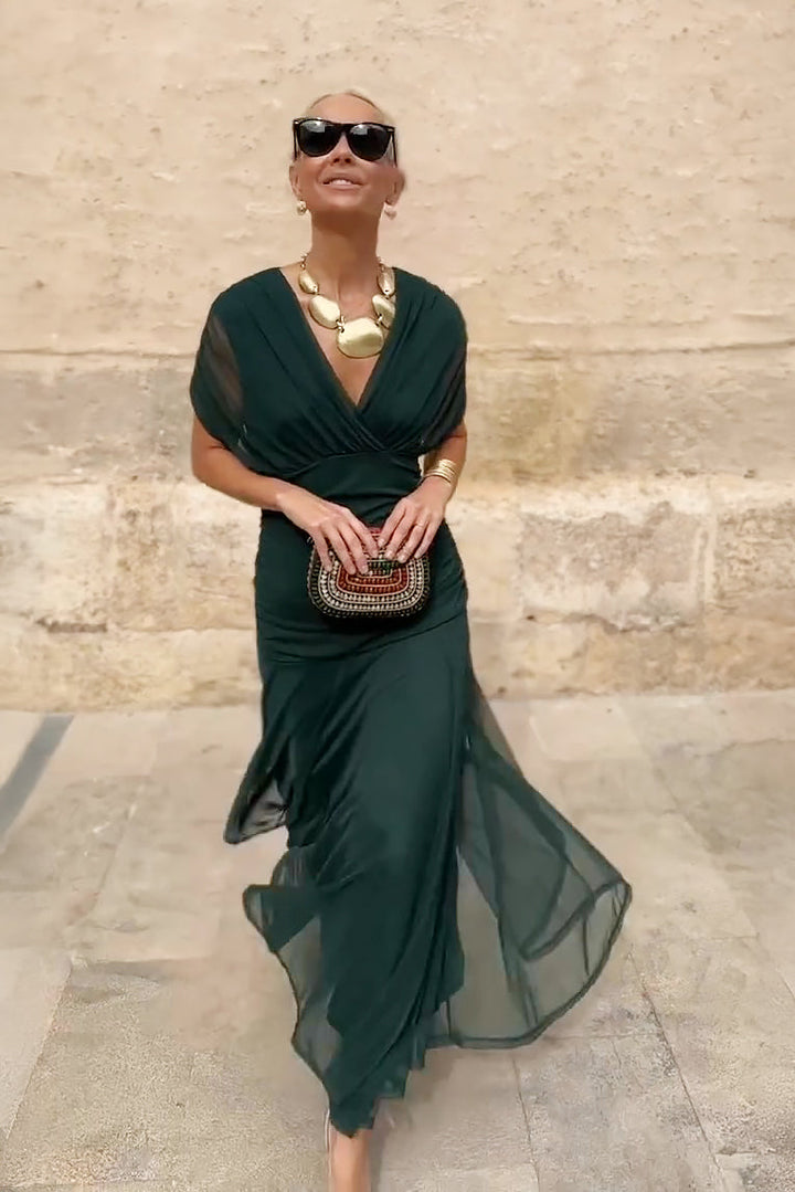 Louise | Elegant V-Neck Party Maxi Dress
