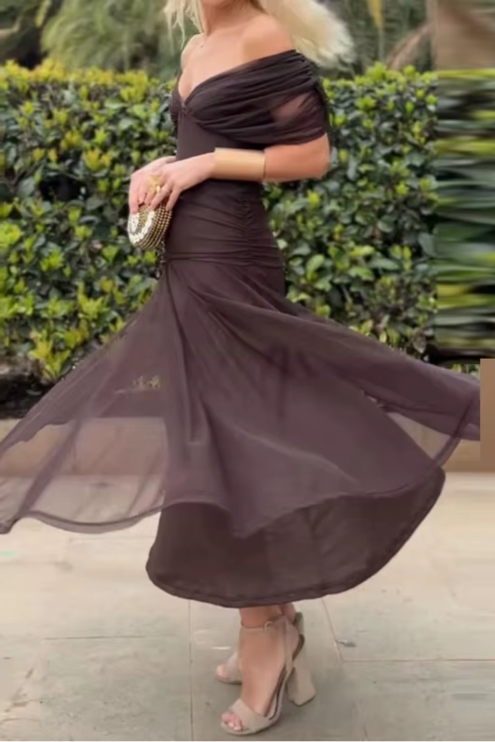Louise | Elegant V-Neck Party Maxi Dress