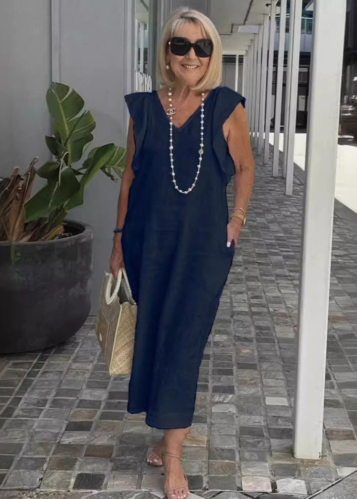 Nora – Sleeveless Dress with V-Neck