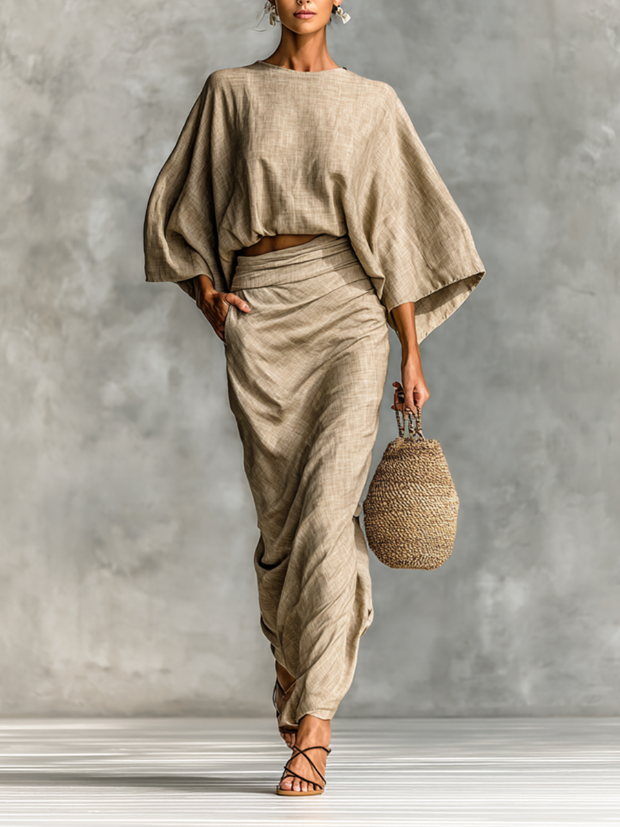 BRISA | Women's Cotton Linen Two-Piece Set