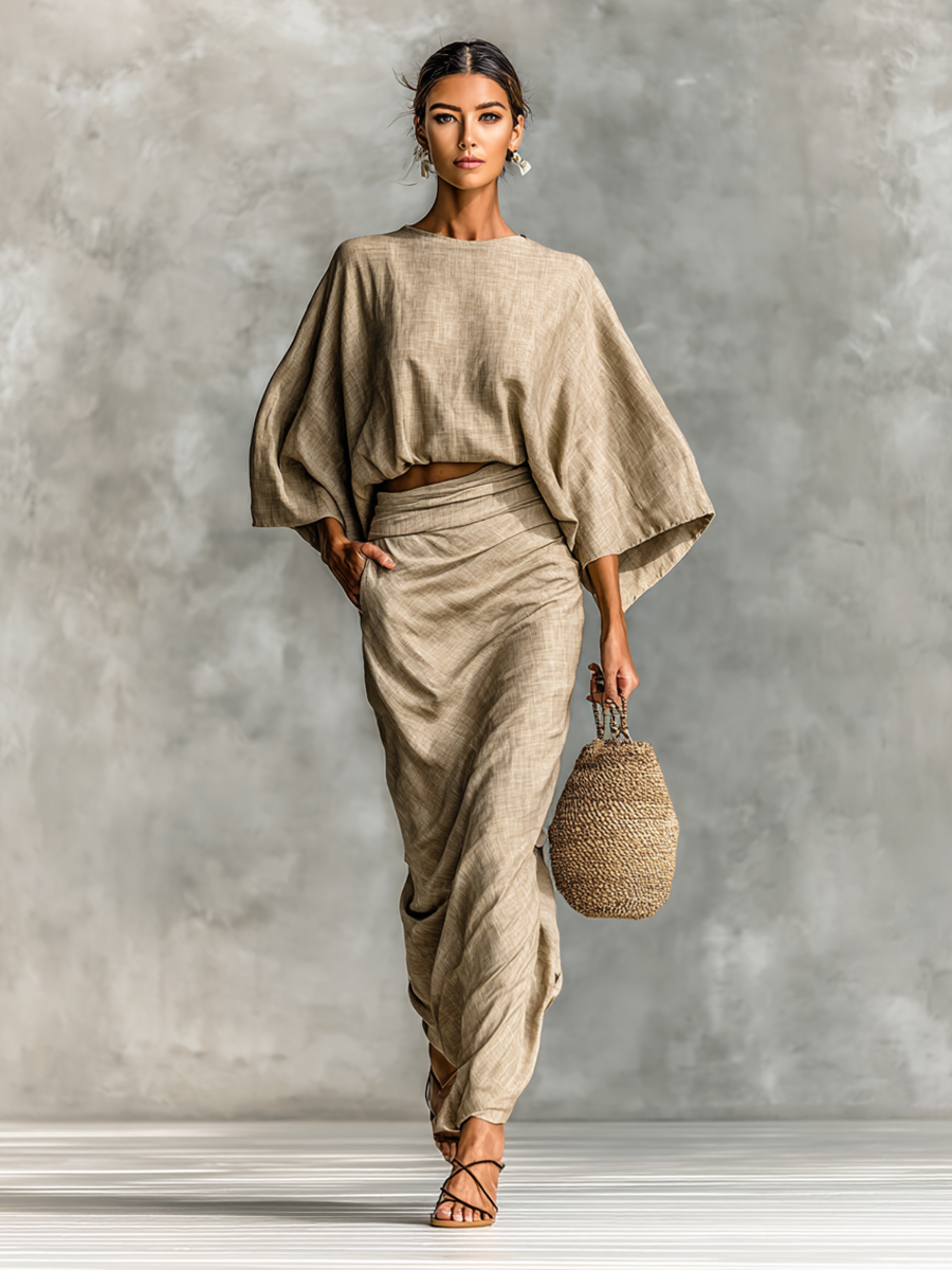 BRISA | Women's Cotton Linen Two-Piece Set