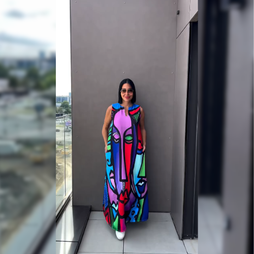 Orielle™ – Abstract artistieke jurk
