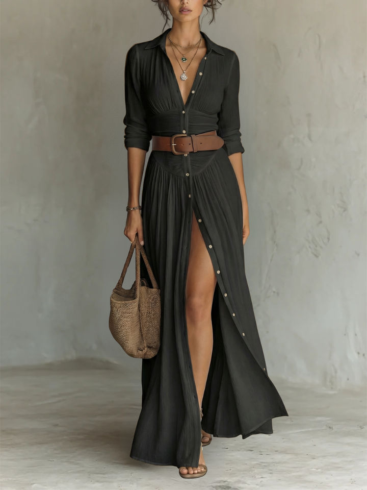 LISA | Women's Linen Cotton Maxi Dress
