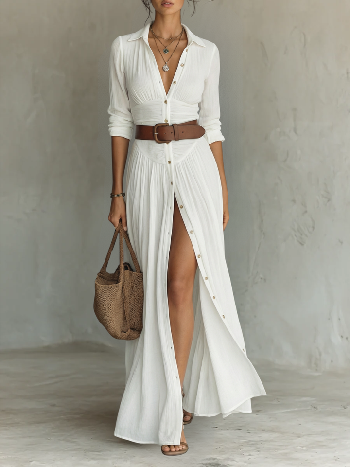 LISA | Women's Linen Cotton Maxi Dress