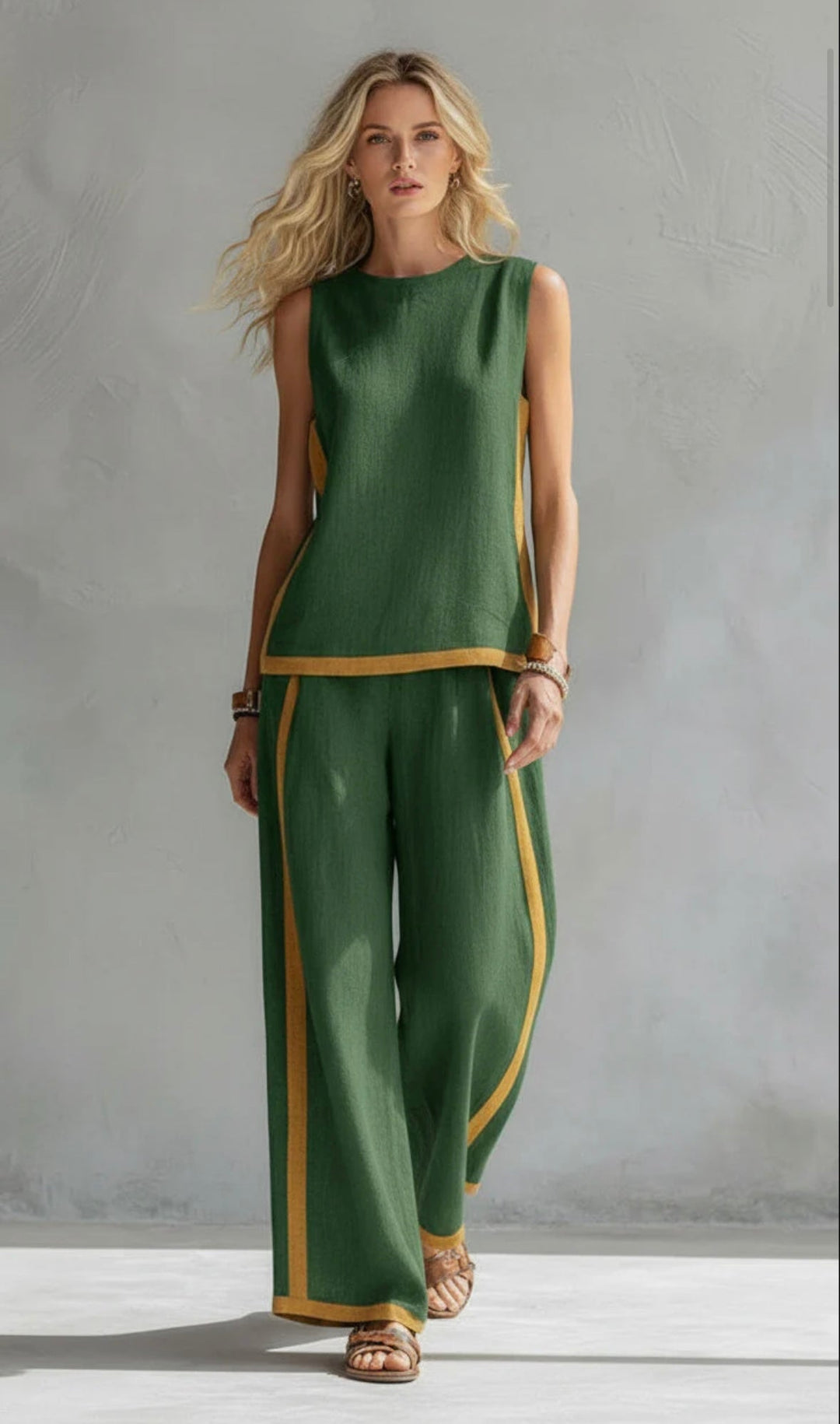 Leila | Elegant Cotton & Linen Set