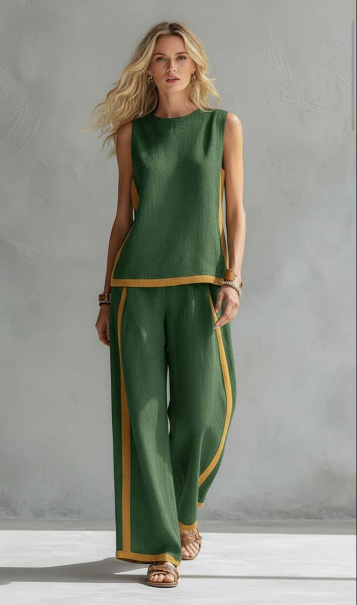 Leila | Elegant Cotton & Linen Set