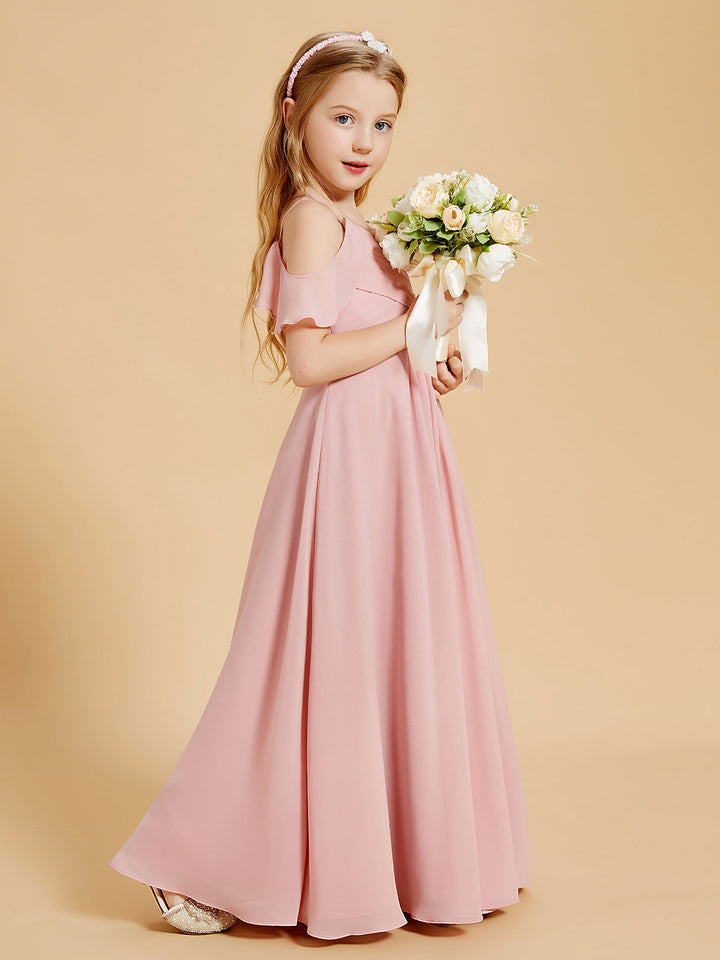 Off the Shoulder Bridesmaid Dresses for Juniors Dusty Rose