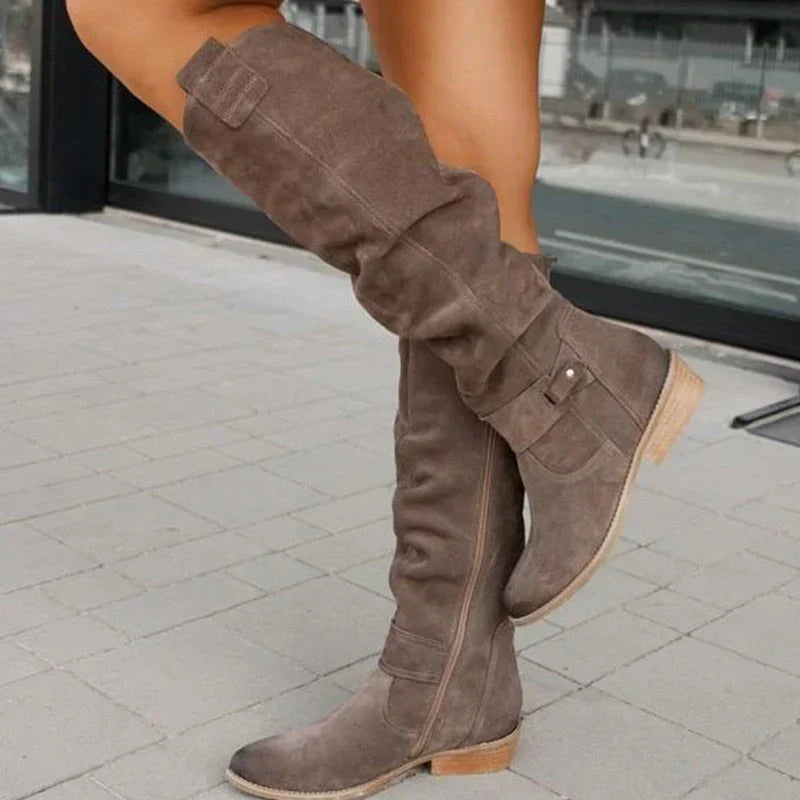 Lima - Comfortable and warm suede-effect boots
