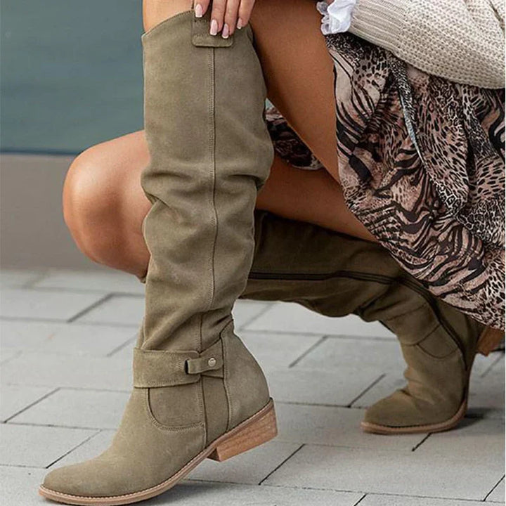 Lima - Comfortable and warm suede-effect boots