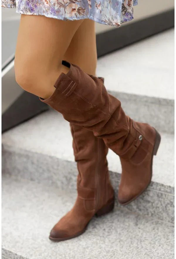 Lima - Comfortable and warm suede-effect boots