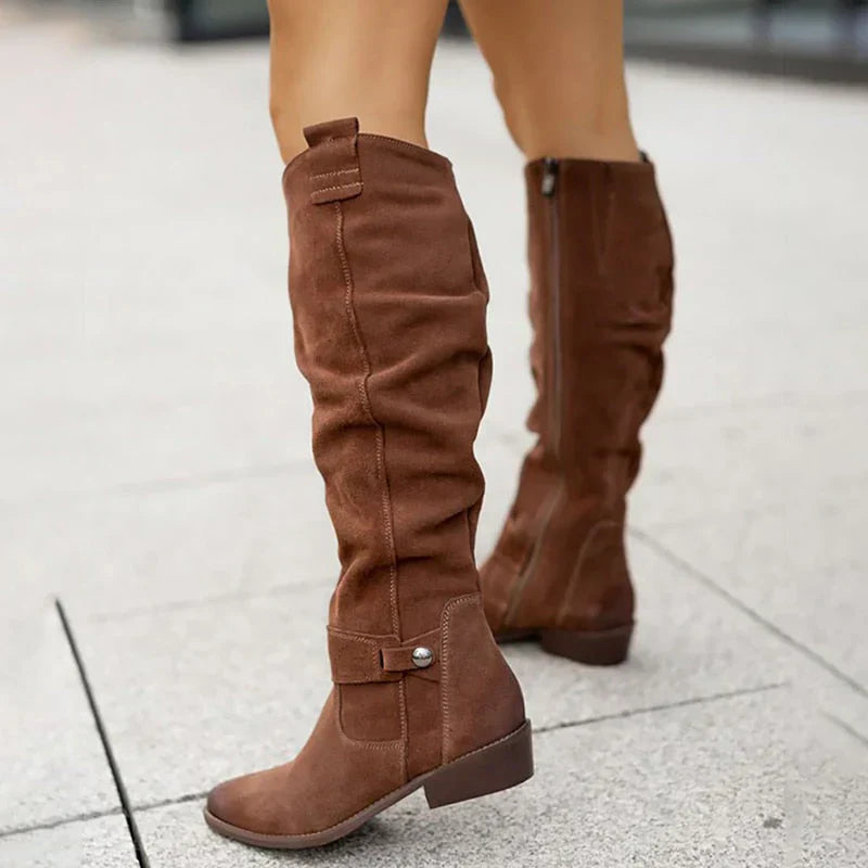 Lima - Comfortable and warm suede-effect boots