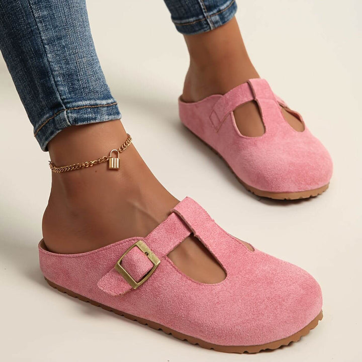 Kara™- Minimalist Comfort Clogs with Buckle
