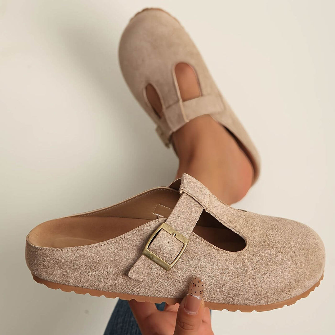 Kara™- Minimalist Comfort Clogs with Buckle