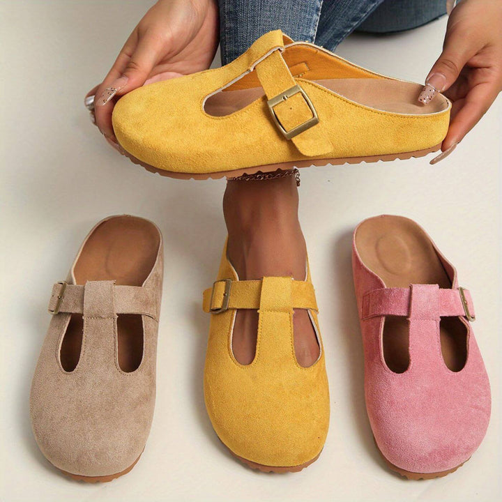 Kara™- Minimalist Comfort Clogs with Buckle