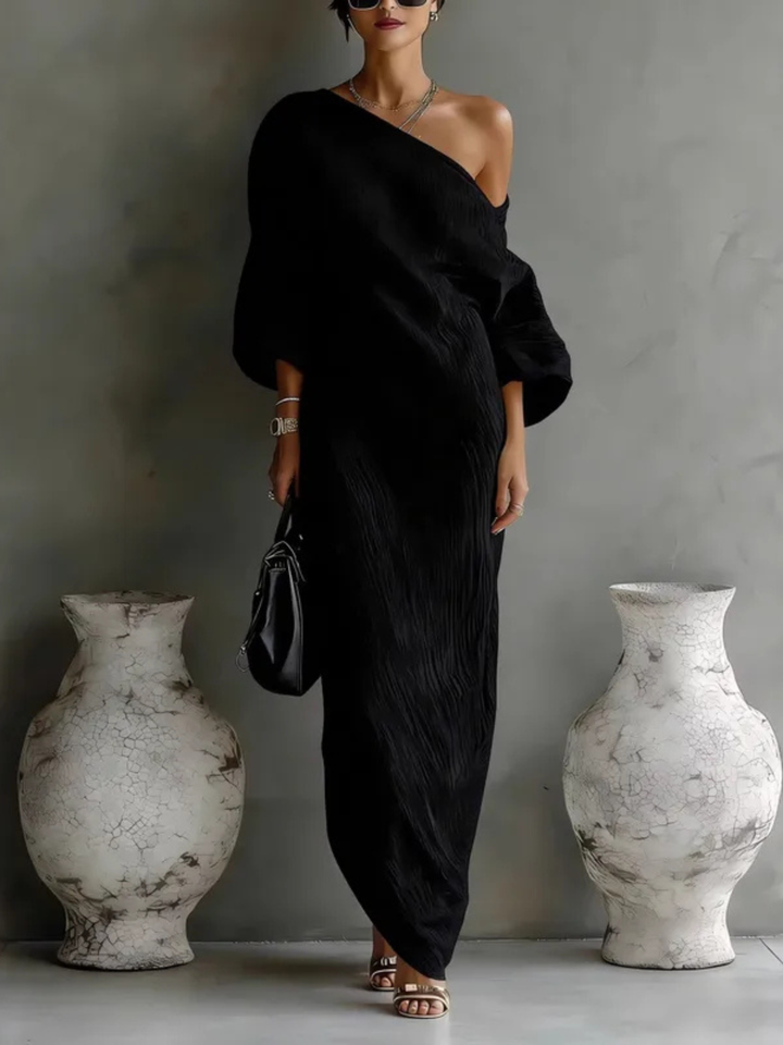 NELLE™ | ONE-SHOULDER MAXI DRESS