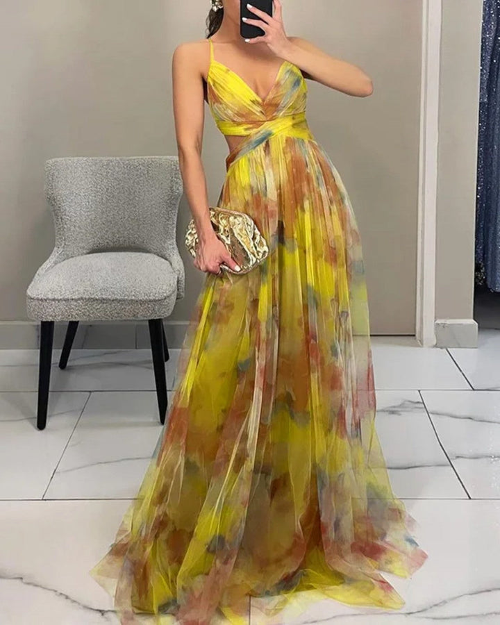 Kate | Charming Floral Print Maxi Dress