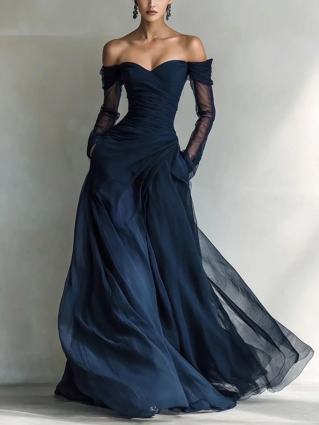 ELEONORA™ | OFF-THE-SHOULDER MAXI DRESS