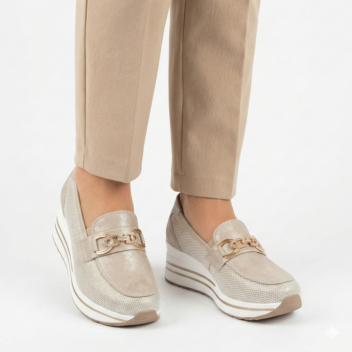ALLIS | Women's Comfort Wedge Moccasin