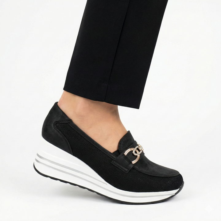 ALLIS | Women's Comfort Wedge Moccasin