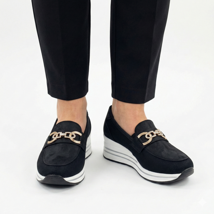 ALLIS | Women's Comfort Wedge Moccasin