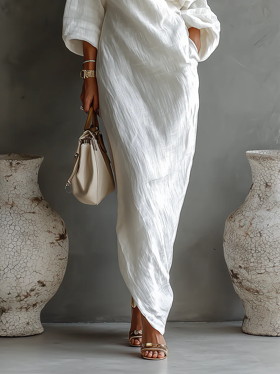 NELLE™ | ONE-SHOULDER MAXI DRESS