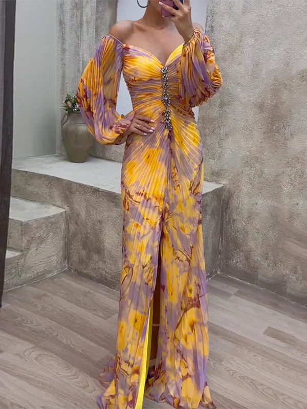 VELORA™ | V-NECK ELEGANCE DRESS