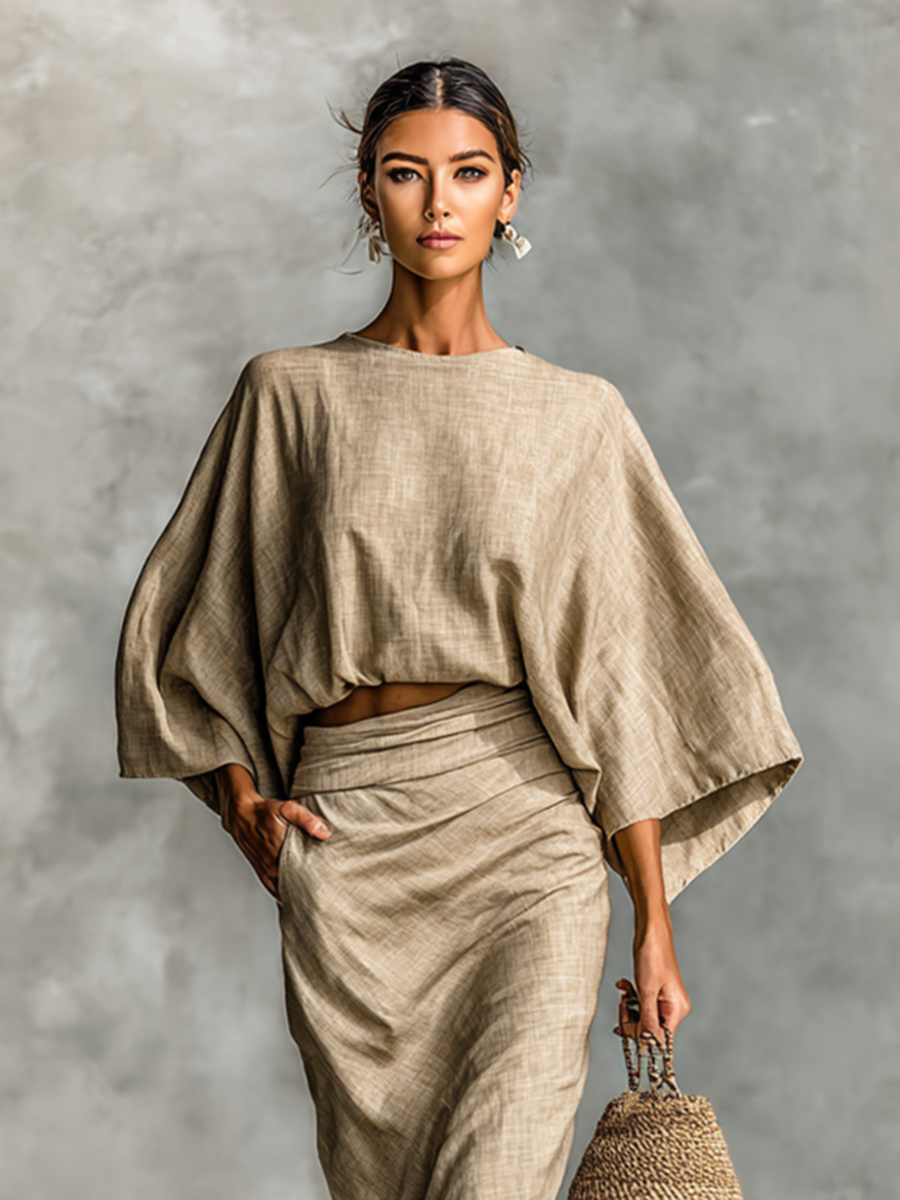 BRISA | Women's Cotton Linen Two-Piece Set