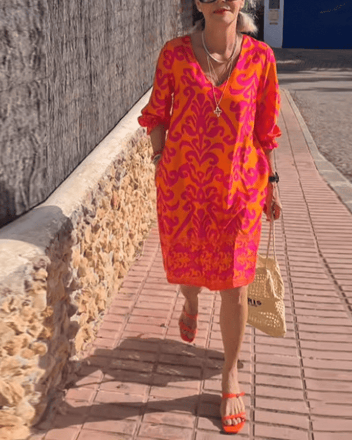Luna - Elegant floral dress