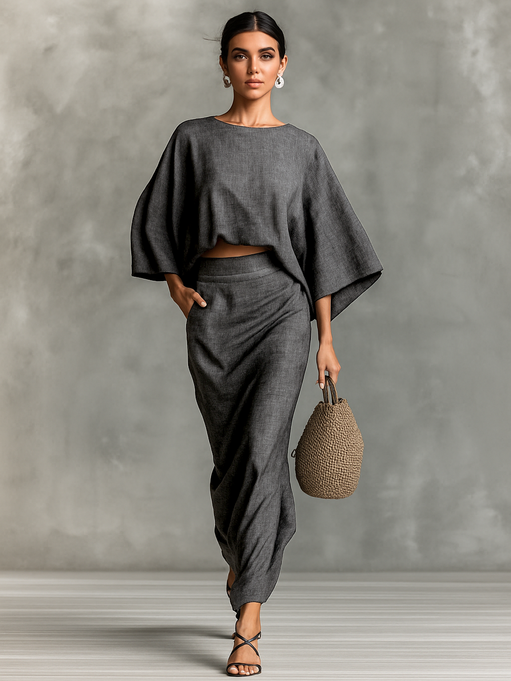 BRISA | Women's Cotton Linen Two-Piece Set