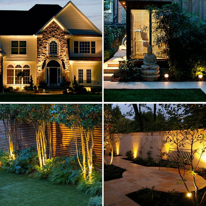 Solar energy garden spotlight