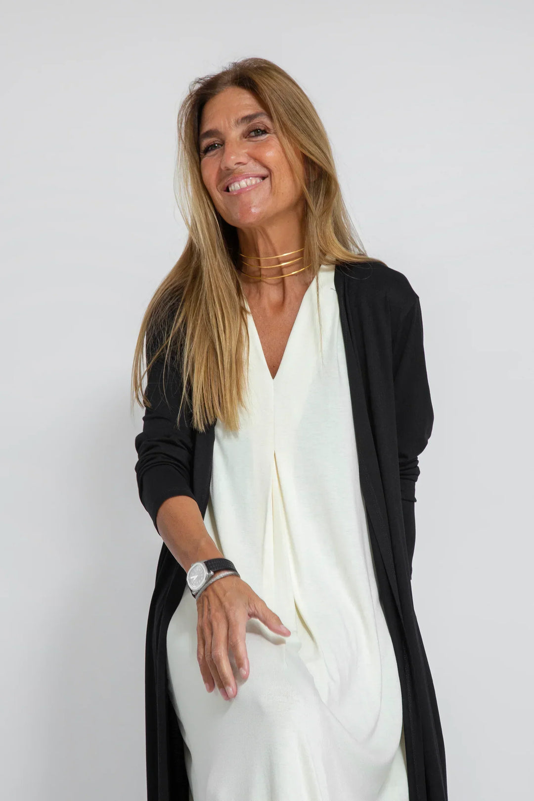 Mondevo | Fitted dress with vest